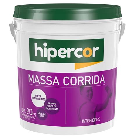 Massa Corrida 20kg Branco Hipercor Ref 603300072 Tupan Serra Talhada Pe