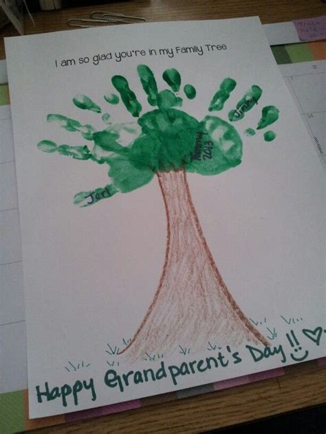 Ideas for using ordinary household items make these learning educational activities that parents and their young children can do together. Grandparents day craft :-D cute and fun! (With images ...