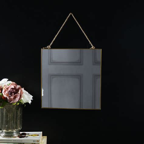 Gold Edged Square Wall Mirror Melody Maison®