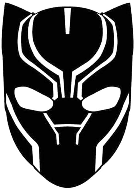 Avengers Black Panther Head Decal
