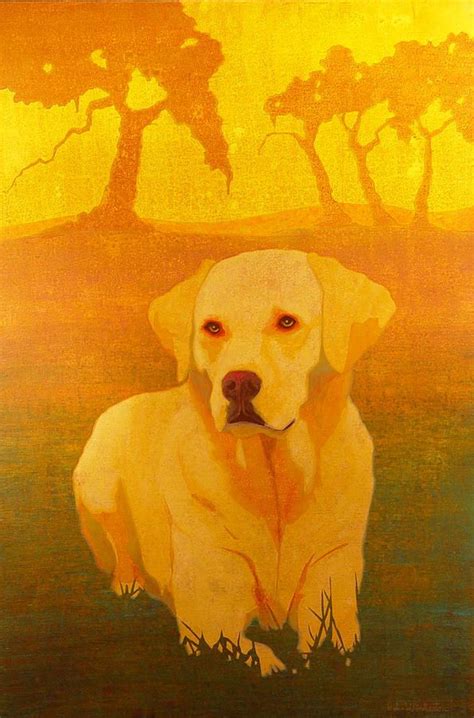 Labrador Retriever Painting John Pinkerton Dog Print Art Dog