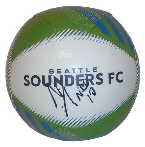 Nicolas Lodeiro Autographed Adidas Seattle Sounders FC Logo Soccer Ball Proof Photo Seattle