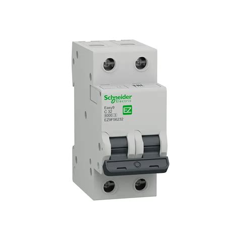 Interruptor Termomagnético Riel Din Curva C Easy9 2p 32a Schneider Electric Interruptores