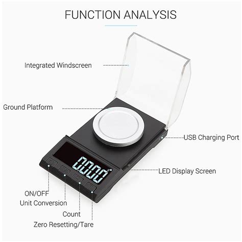 Digital Scale Jewelry Scale 50g X 0001g Jewelry Gold Silver Coin Gram
