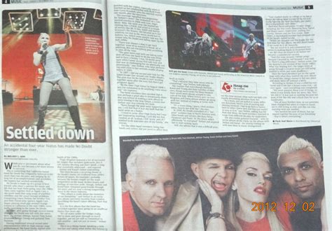 No Doubt Article In Malaysias Star 2 Newspaper Today Everything In Time