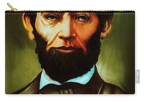 Abraham Lincoln Portrait Carry All Pouch For Sale By Asp Arts