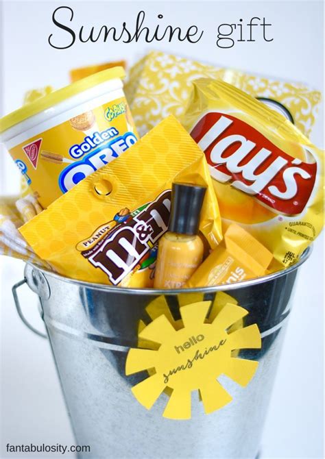 Share with me in a comment, i'd love to add more! Box of Sunshine Gift Ideas - Gift Baskets of all things ...