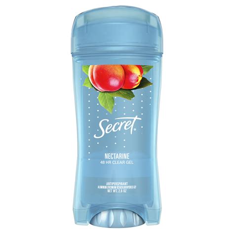 Secret Clear Gel Antiperspirant Deodorant Nectarine 26 Oz Walmart