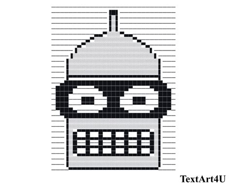 Bender Futurama Ascii Text Art Copy Paste Cool Ascii Text Art 4 U