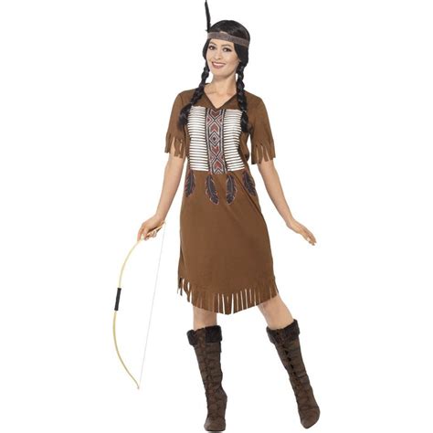 buy native american inspired warrior princess adult costume mydeal