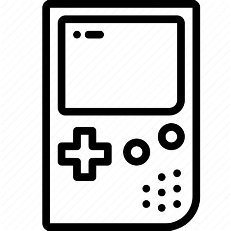 Console Gameboy Handheld Nintendo Outline Retro Tech Icon
