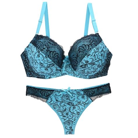 sexy lingerie thong braid push up bra set lingerie intimates women s clothing intimates floral