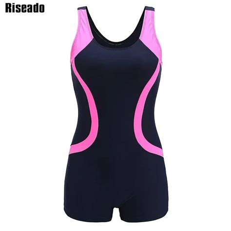 Riseado 2018 One Piece Swimsuit Sport Swimming Suits For Women
