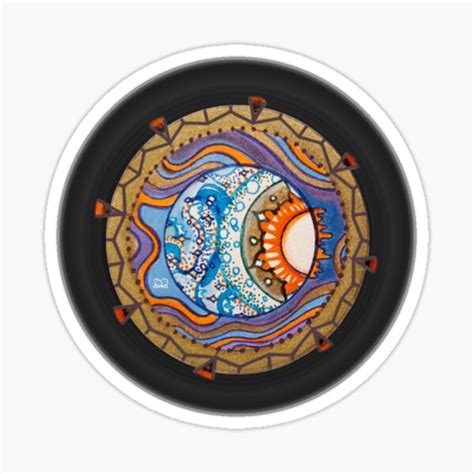 Trippy Planet Sticker For Sale By Lucidesigns Redbubble