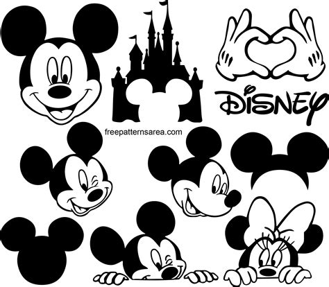Mickey And Minnie Svg Disney Mickey Mouse Svg Dwg Minnie Mouse Svg Cut