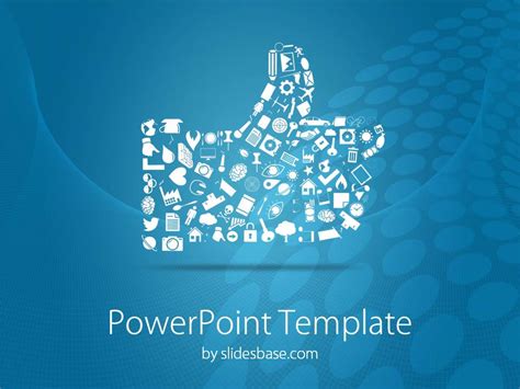 Your social network should allow members to create one or two types of content at the very least. Social Media Like Button PowerPoint Template | Slidesbase