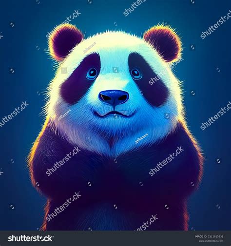 Adorable Baby Panda Bear Character Design Stock Illustration 2211815331