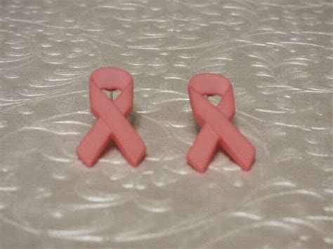 Pink Ribbon Borstkanker Awareness Post Oorbellen Etsy