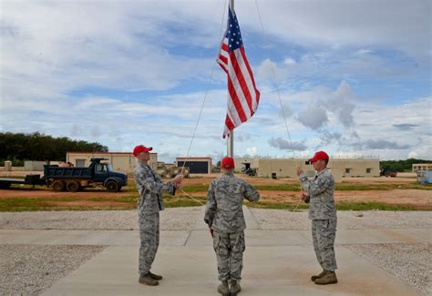 554th Rhs Unfurls Flag Andersen Air Force Base Articles