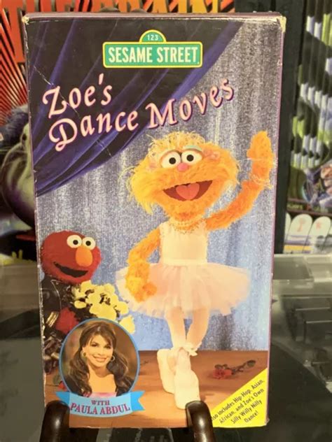 Sesame Street Zoe S Dance Moves Vhs Paula Abdul Cts Tape Picclick Uk