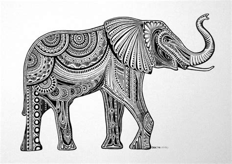 Fundamental properties of strokes and pen control; Items similar to Black & White Elephant Ink Drawing on Etsy