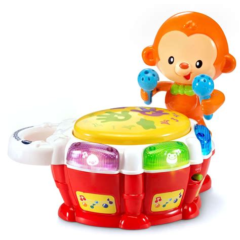 Vtech Baby Beats Monkey Drum Fun Animated Music Toy For Infant