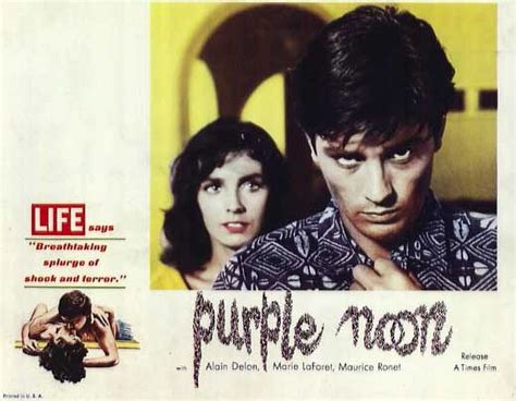 purple noon movie poster style a 11 x 14 1964