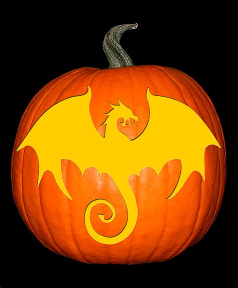 Printable Dragon Pumpkin Carving Patterns