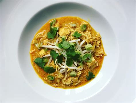 Homemade Coconut Curry Chicken Noodle Soup Rfood