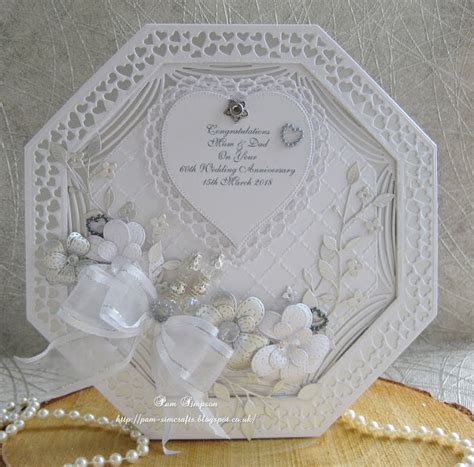 Pamscrafts Diamond Wedding Anniversary Card