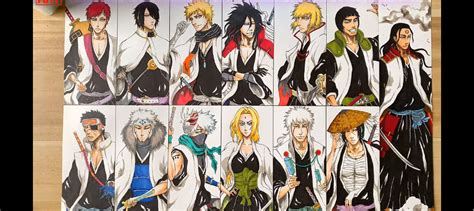 Naruto Characters As Gotei 13 Captains All By Luismiguelbastidas On
