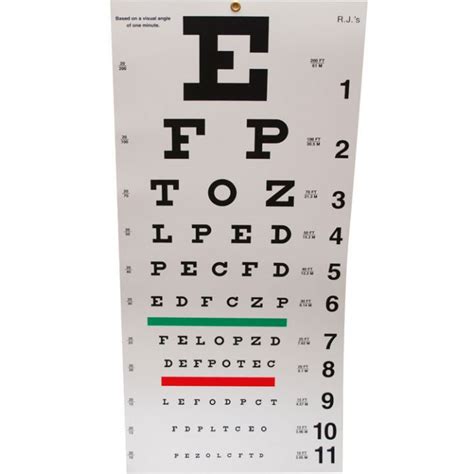 Hotv Eye Chart 10 Ft Precision Vision Printable Snellen Charts