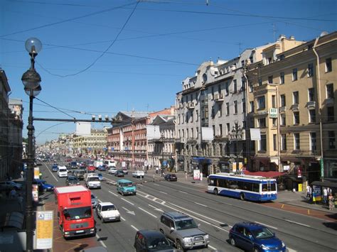 Nevsky prospect is the main street in the federal city of st. view of Nevsky Prospekt | Nevsky Prospekt is the main drag ...