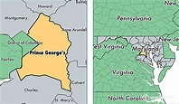 Prince Georges County, Maryland / Map of Prince Georges County, MD ...