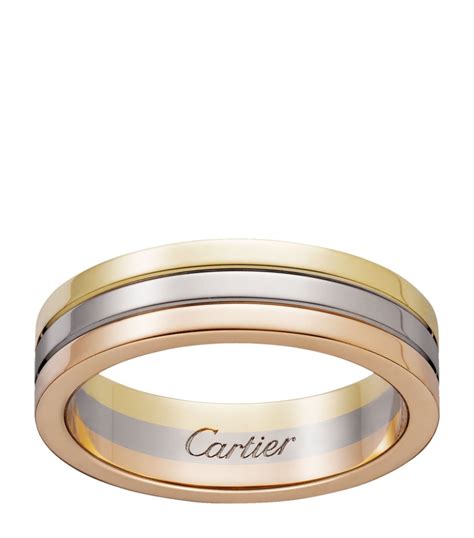 Cartier Mixed Gold Vendôme Louis Cartier Wedding Band Harrods UK