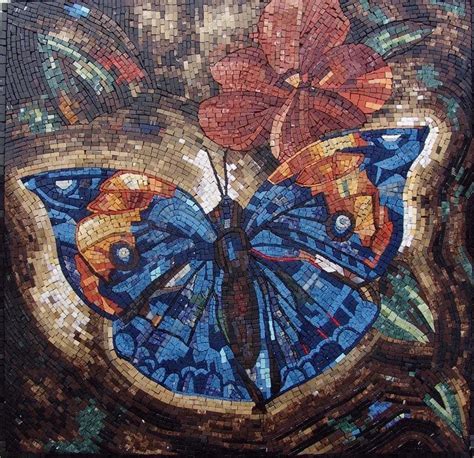 Marble Mosaic Designs Butterfly Birds And Butterflies Mozaico