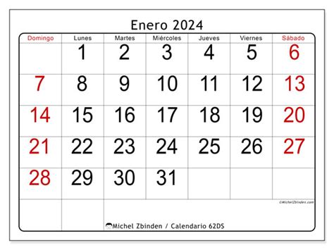 Calendario Enero De 2024 Para Imprimir “46ds” Michel Zbinden Gt