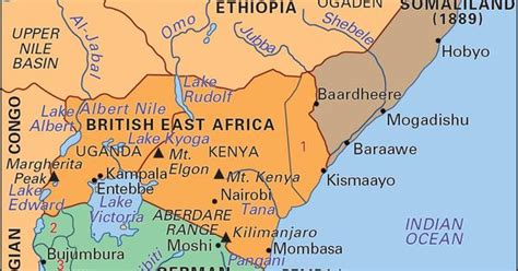 A map of ancient africa. The Imperial British East Africa Company agreed to administer the region on behalf of the ...