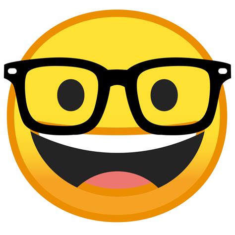 Smiley Face Emoji Nerd