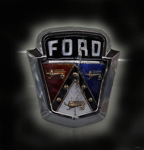Classic Ford Emblem Photograph By Db Hayes Fine Art America