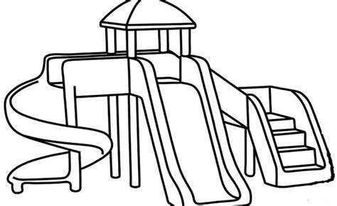Fun Playground Coloring Pages Coloring Pages