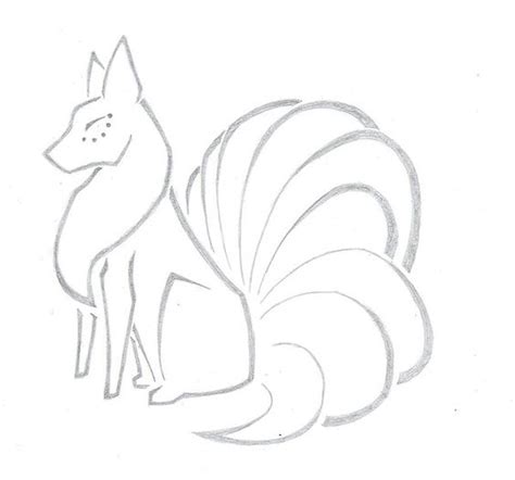 Nine Tailed Fox Coloring Pages