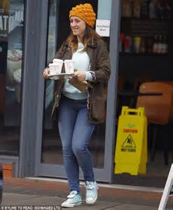 Makeup Free Natalie Cassidy Shows Off Her Slimline Figure In Form Fitting Jeans And Cute White