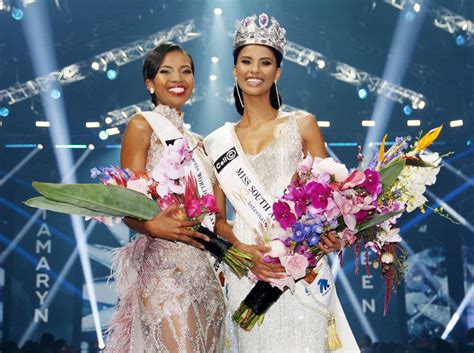 Tamaryn Green And Thulisa Keyi Winners Miss South Africa 2018 Photo Courtesy Miss South Africa