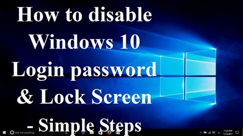 How To Disable Windows 10 Login Password Lock Screen Simple Steps