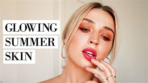 Grwm Dewy Summer Skin Bold Pink Lipz Allanaramaa Summer Skin