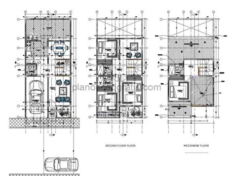 Proyecto Completo Casa De Dos Niveles Planos De Autocad 1405213