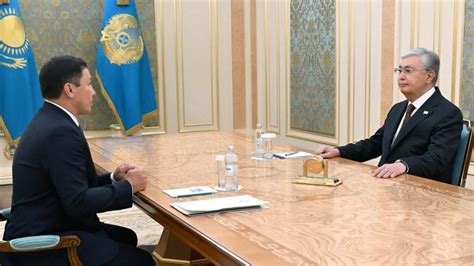 Kassym Jomart Tokayev Receives President Of Noc Gennady Golovkin