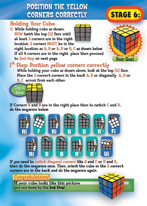 Stage 6 of the official how to solve a rubik's. 17 Best images about Solve a Rubix Cube, Dummy on Pinterest | Getting to know, The o'jays and It ...