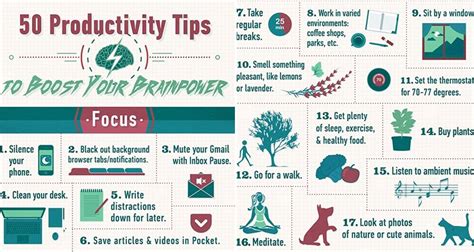 These 50 Productivity Tips Will Help Boost Your Brain Power